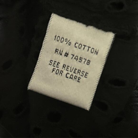 Vintage Cache Sheer Lace Cardigan Top Black Size 4 - Picture 7 of 7